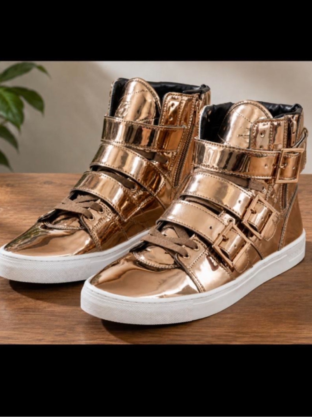 Radii Straight Jacket VLc FM1037 Liquid Rose Gold High-Top Sneakers – Men’s 11